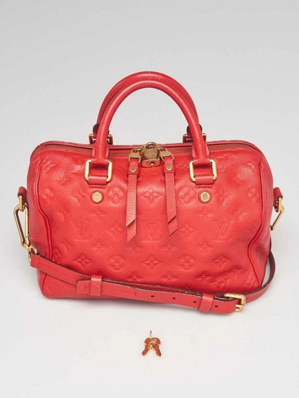 Louis Vuitton Orient Monogram Empreinte Leather Speedy 25 Bandouliere Bag - Picture 12 of 12